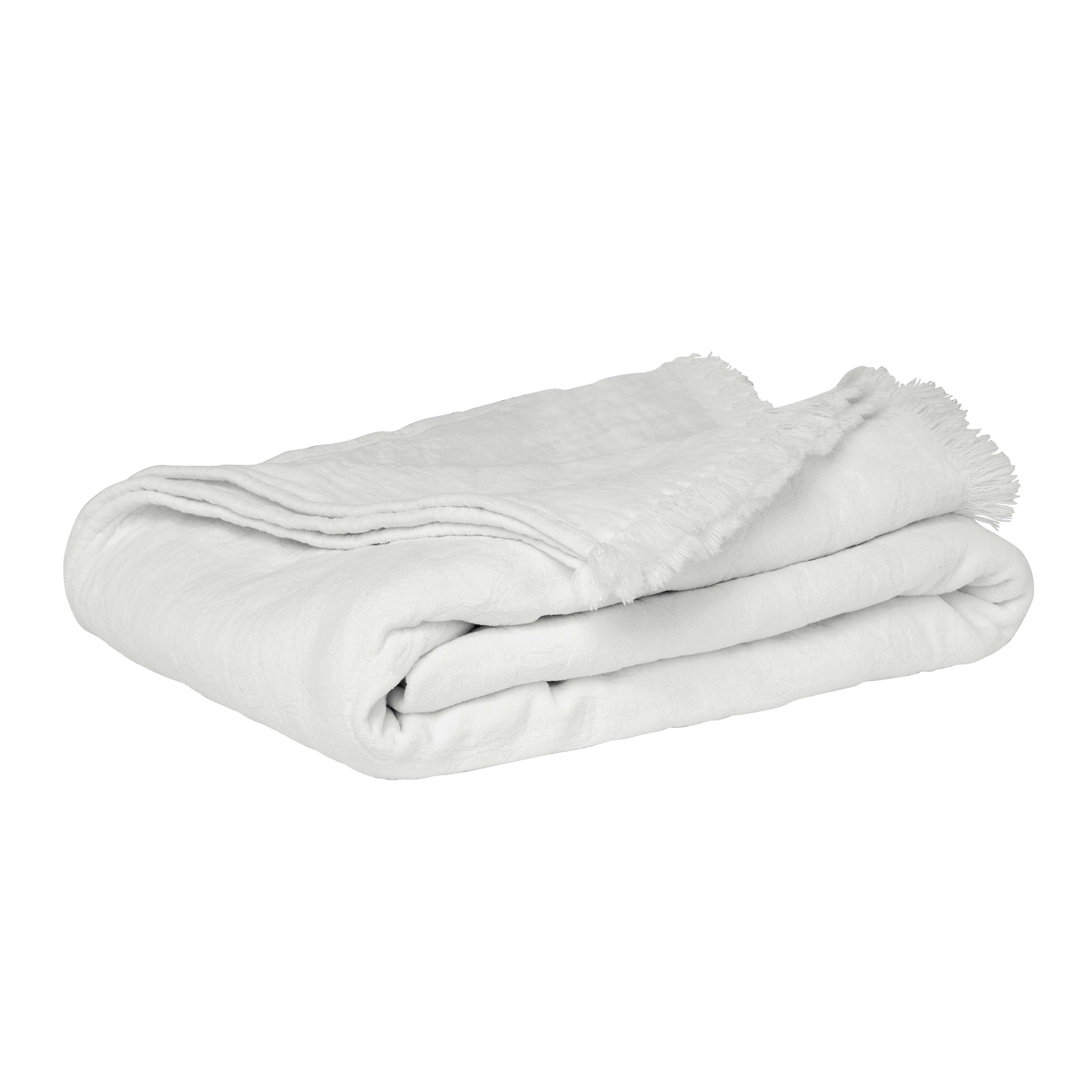 Mille Notti - Como Pläd Offwhite 140x220 - Vit